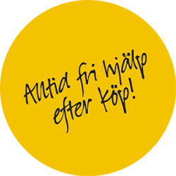 Hos oss fåt du alltid fri hjälp efter köp.
